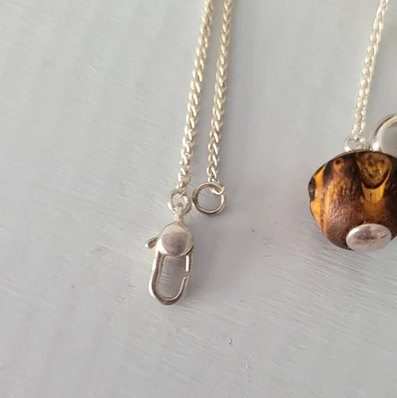 GUCCI Sterling Silver Bamboo Necklace